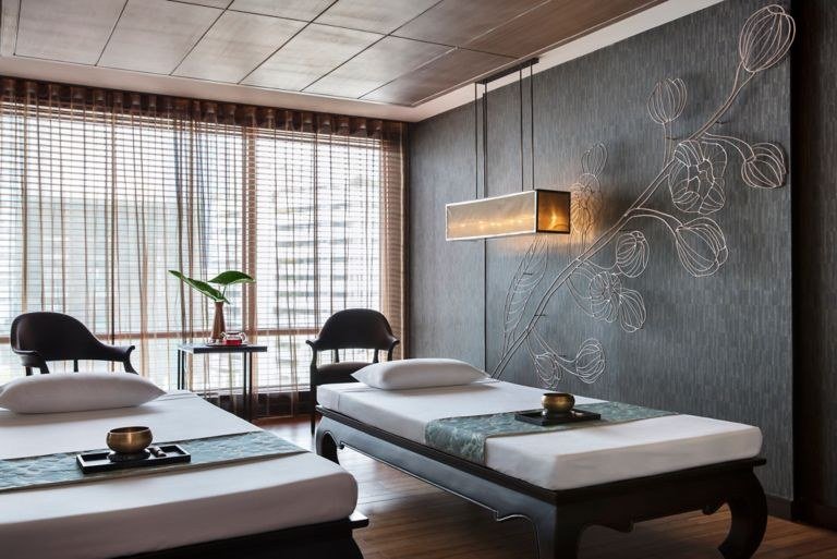 Quan Spa at Bangkok Marriott Marquis Queen's Park treatment space in Bangkok